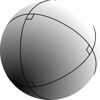 Spherical Triangle with all Right Angles